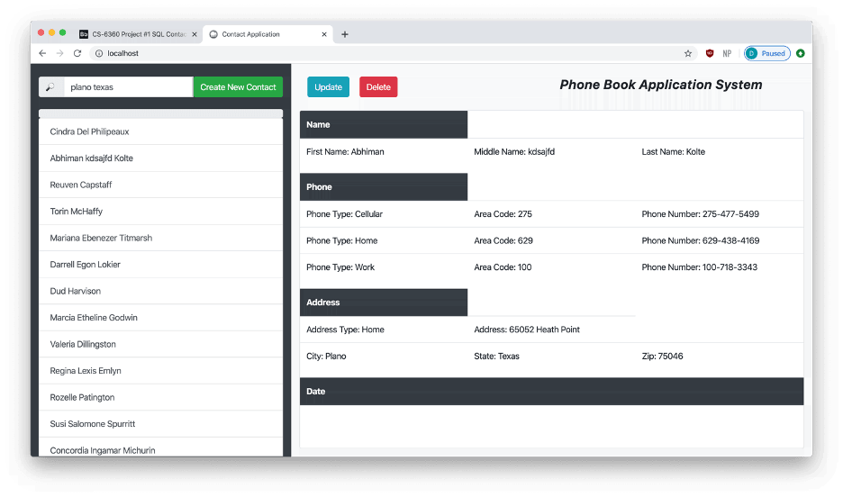 Search by City and State
